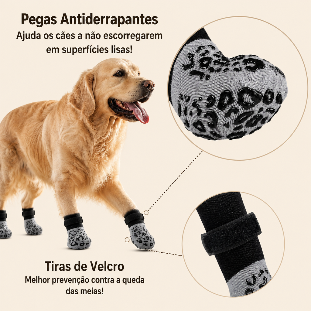 Meias Antiderrapantes para Cães - MimoCao