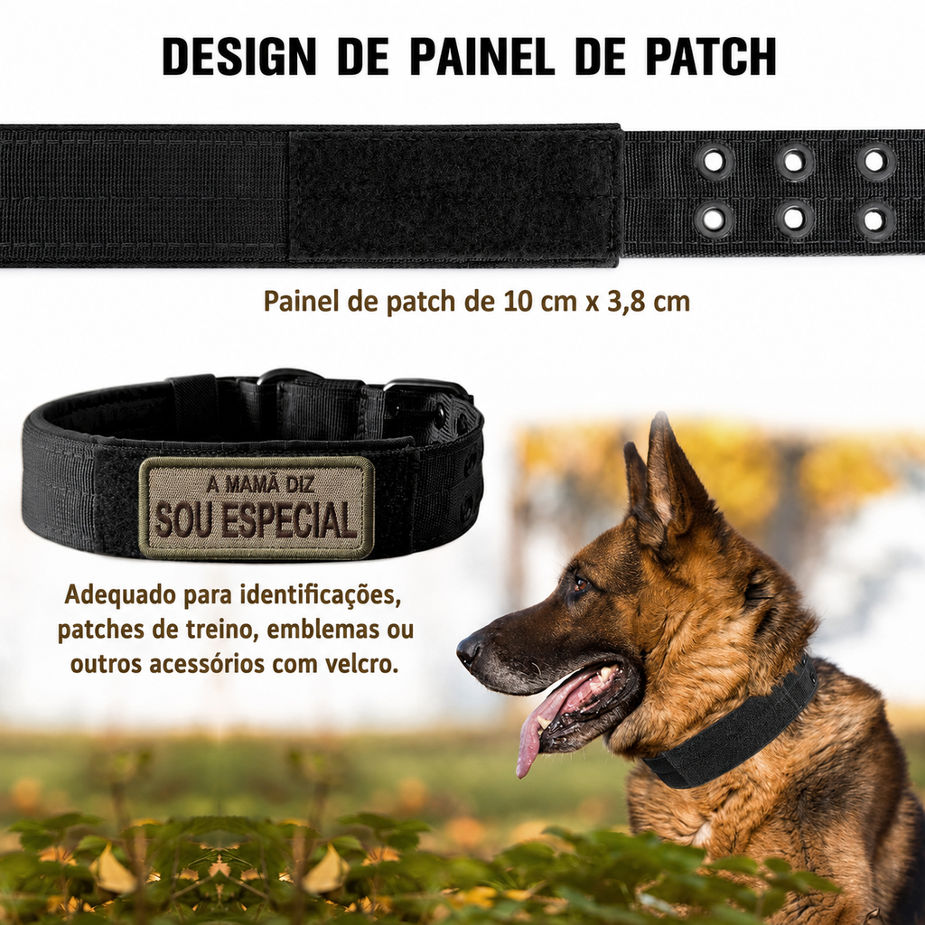 Coleira Tática Militar para Cães -  MimoCao