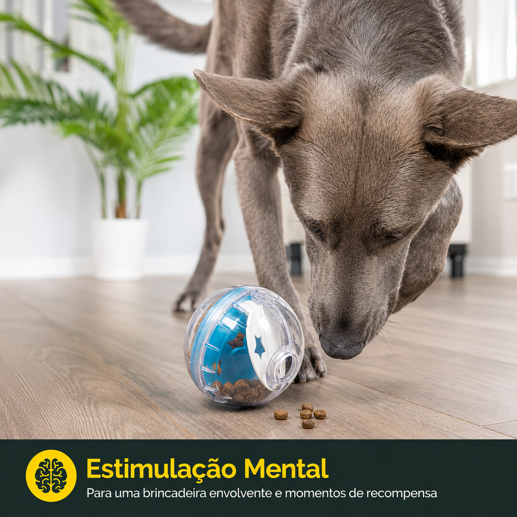Bola Dispensadora de Petiscos para Cães - MimoCao