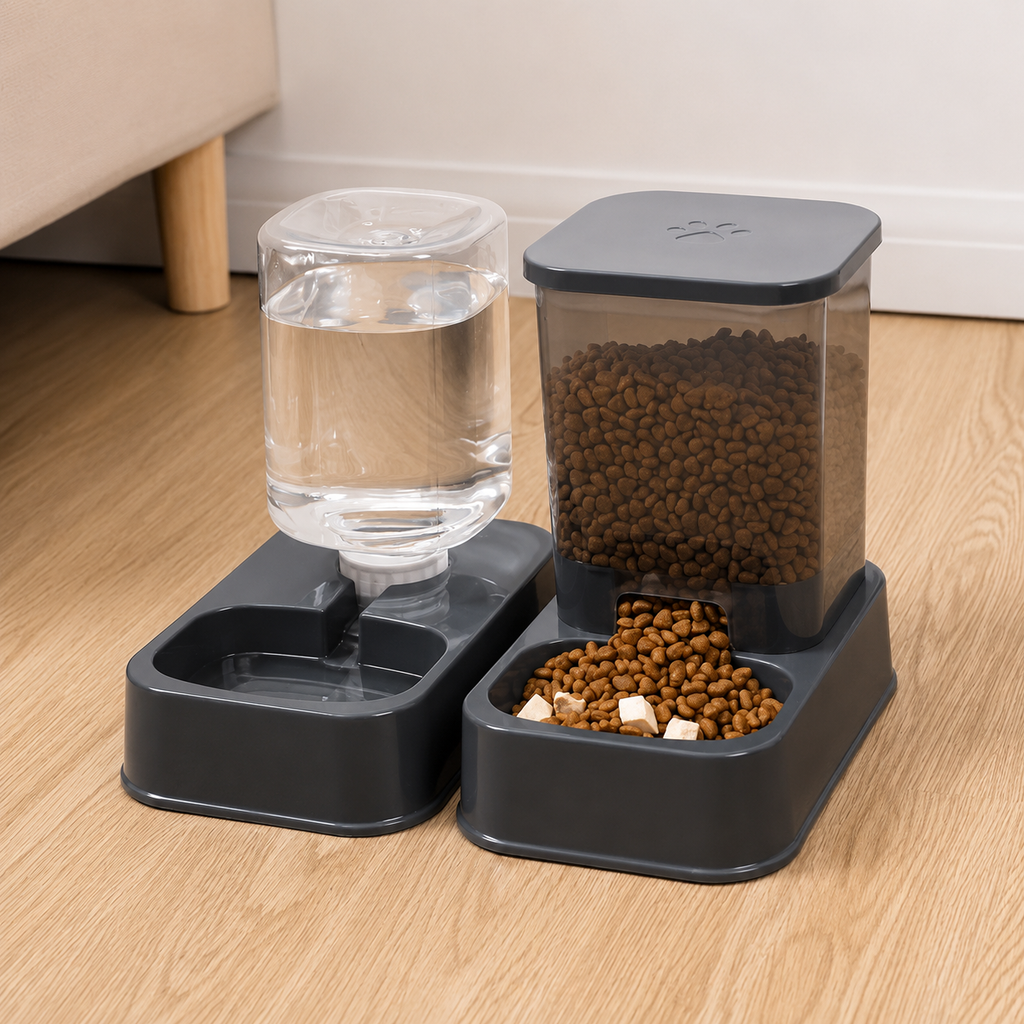 Alimentador Automático para Cães com Bebedouro - MimoCao