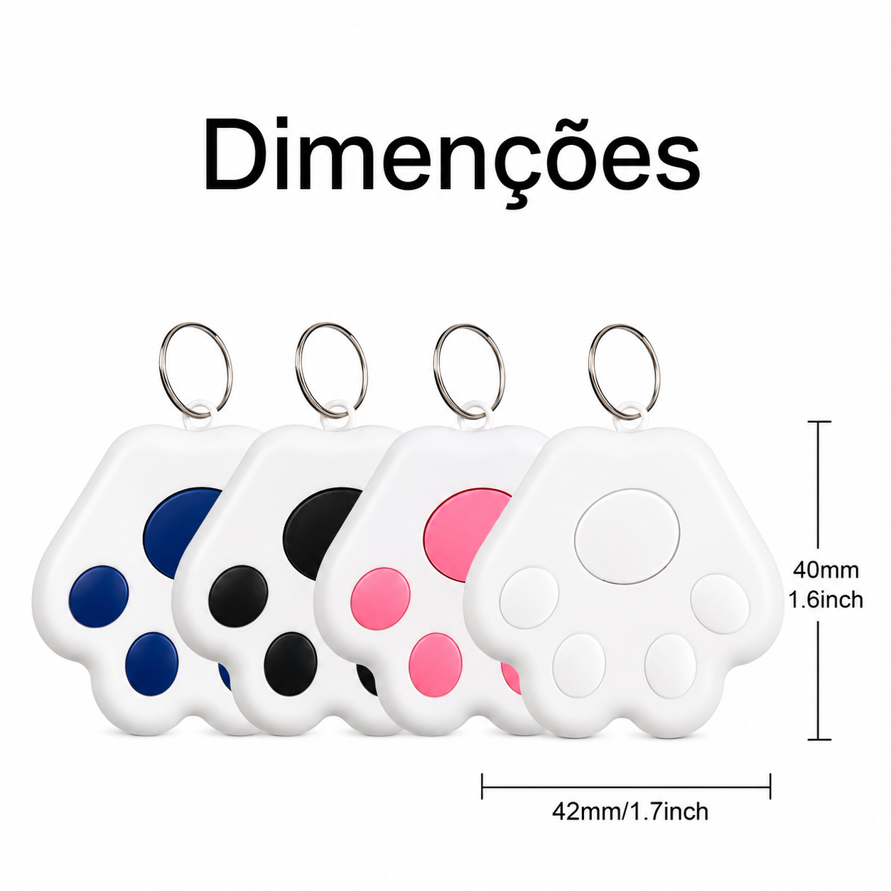 Mini Rastreador Bluetooth Anti-Perda Pets - MimoCao