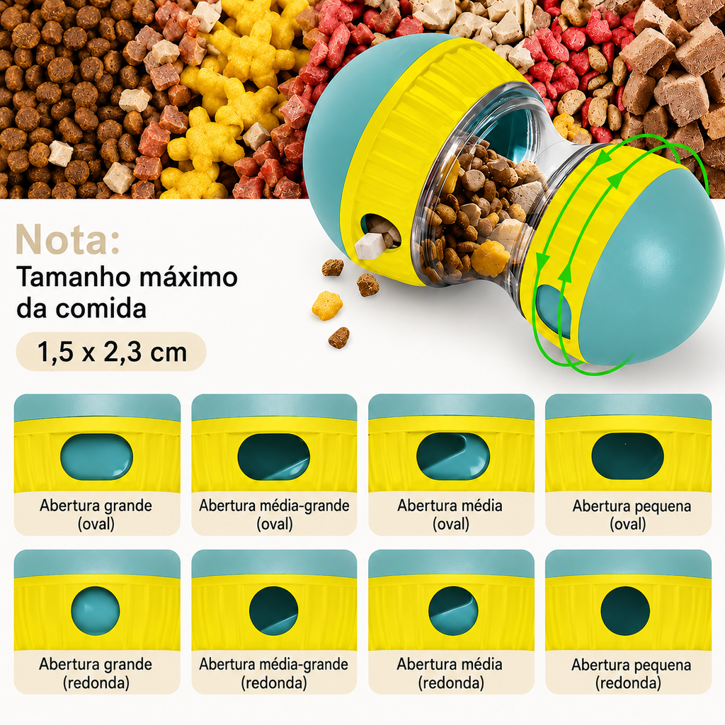 Brinquedo Interativo Dispensador de Petiscos para Cães - MimoCao