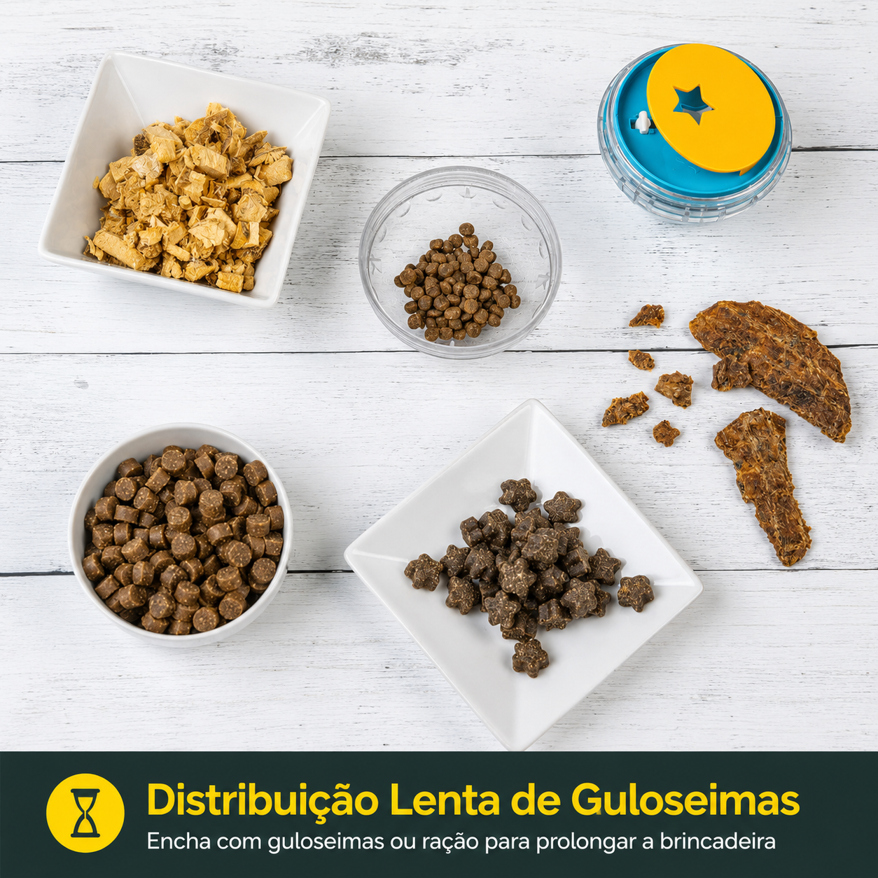 Bola Dispensadora de Petiscos para Cães - MimoCao
