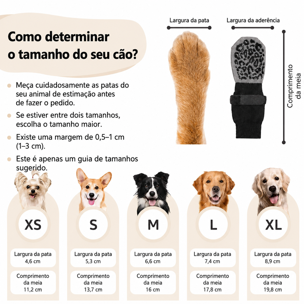 Meias Antiderrapantes para Cães - MimoCao
