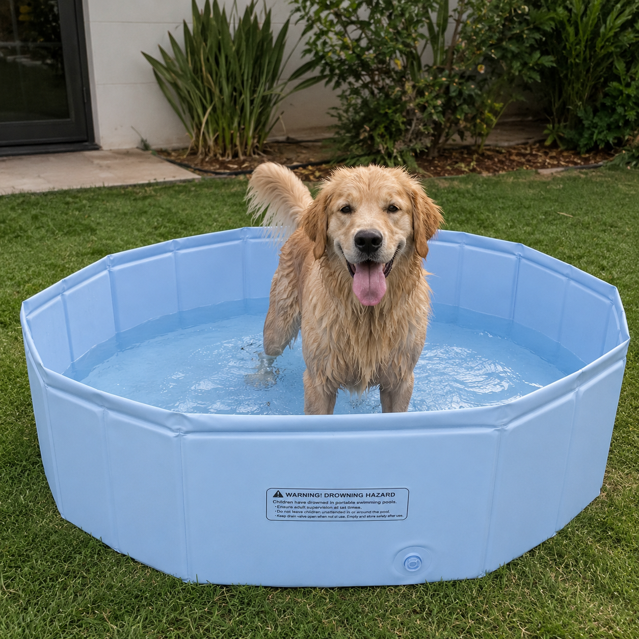Piscina para Cães Dobrável em PVC - Mimocao