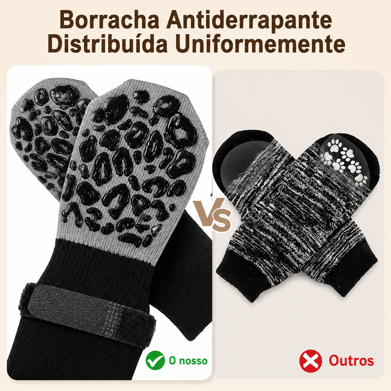 Meias Antiderrapantes para Cães - MimoCao