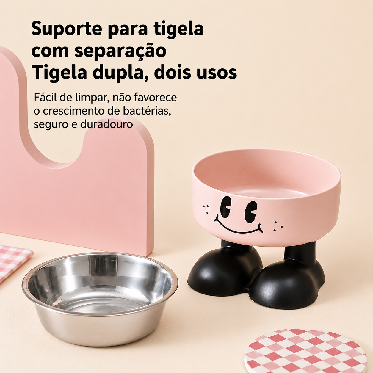 Tigela Elevada Inox para Cães de Pequeno Porte - MimoCao