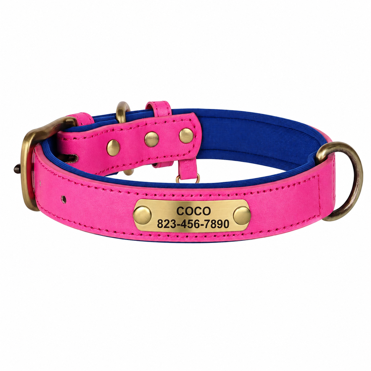 Coleira Personalizada para cães de pequeno, médio e grande porte - MimoCao