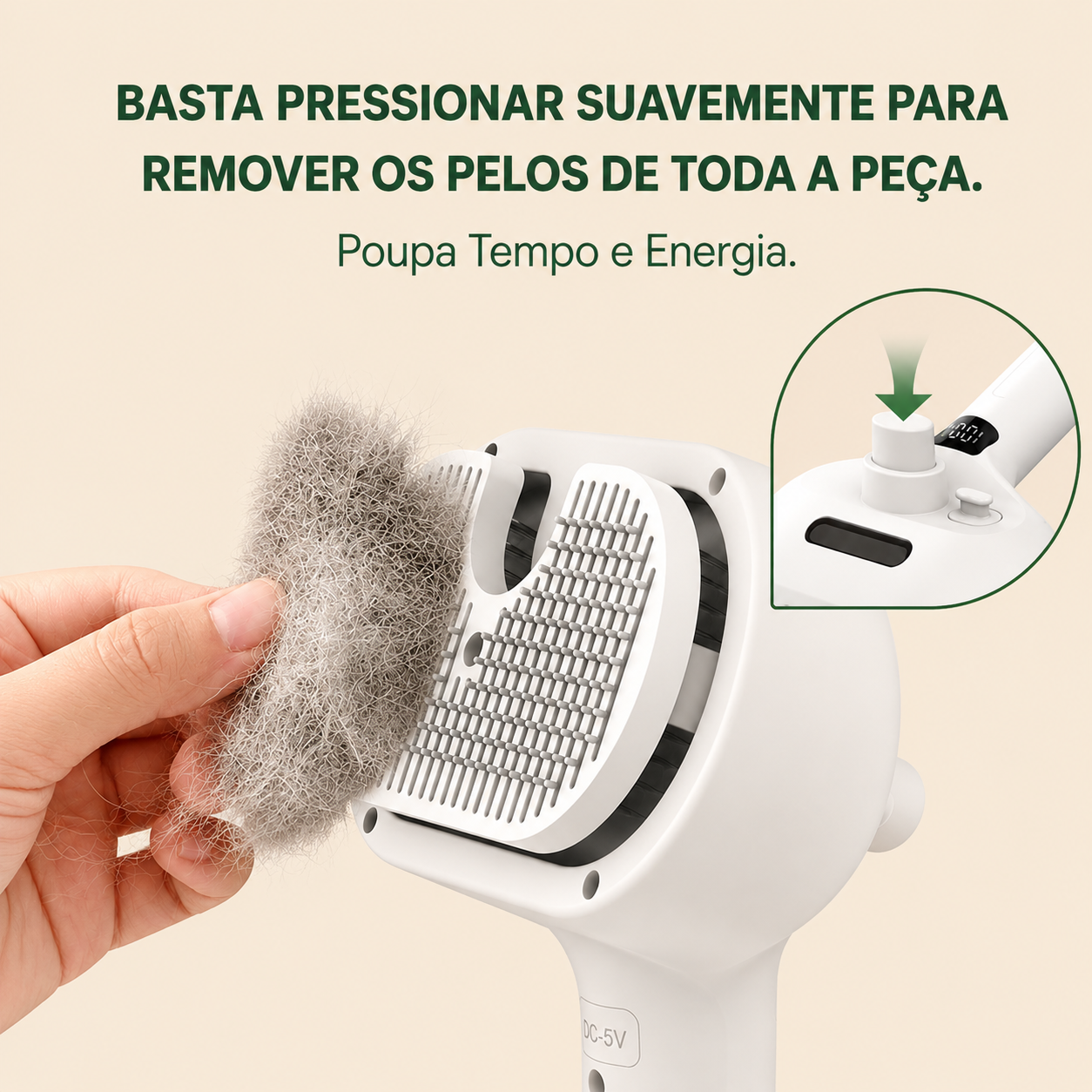 Escova a Vapor Groom Pet - MimoCao