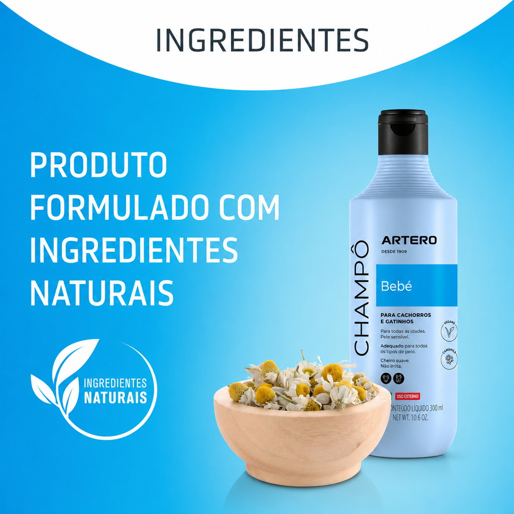 Shampoo para Filhotes de Cães e Gatos 300ml - MimoCao
