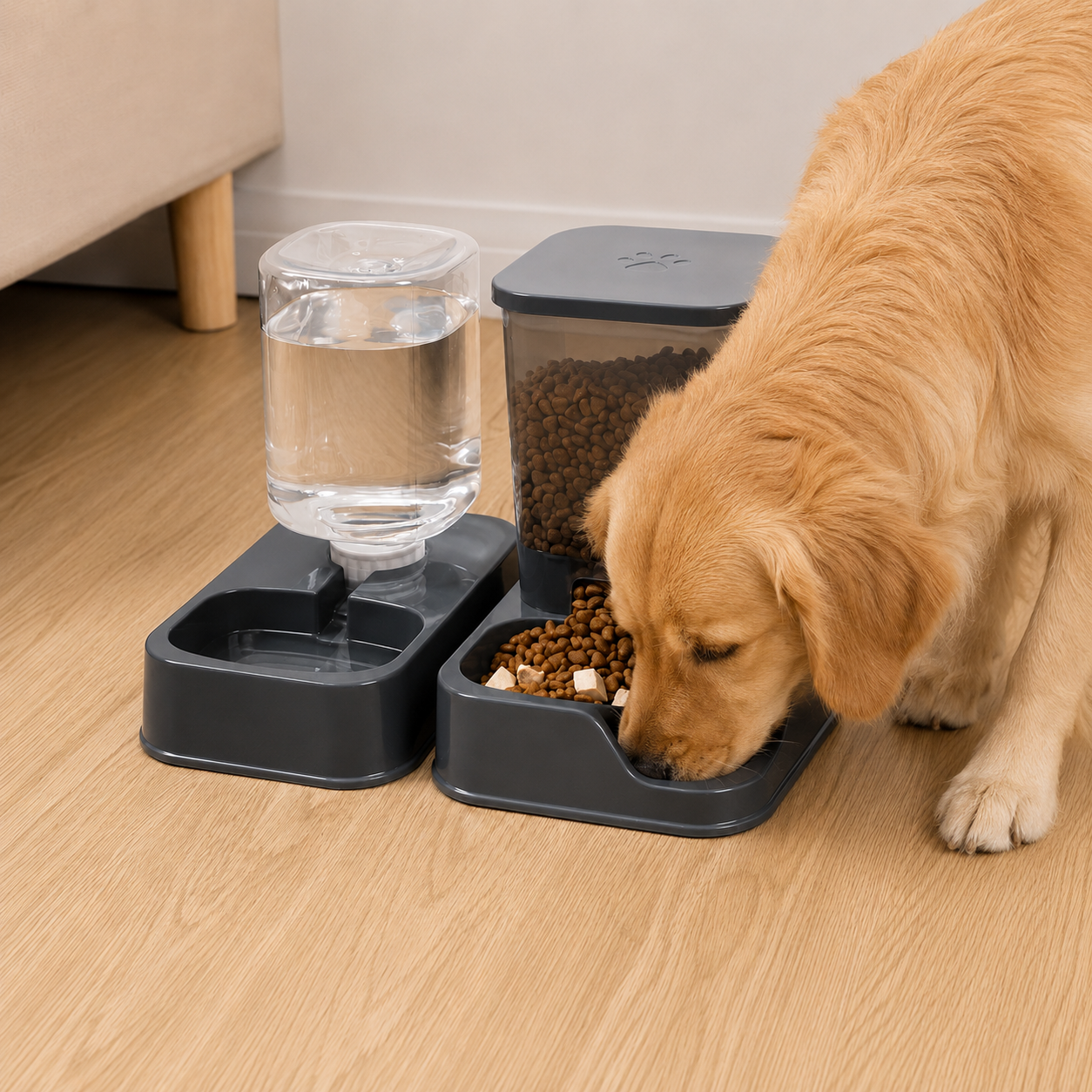 Alimentador Automático para Cães com Bebedouro - MimoCao