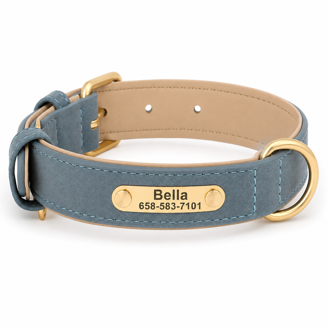 Coleira Personalizada para cães de pequeno, médio e grande porte - MimoCao