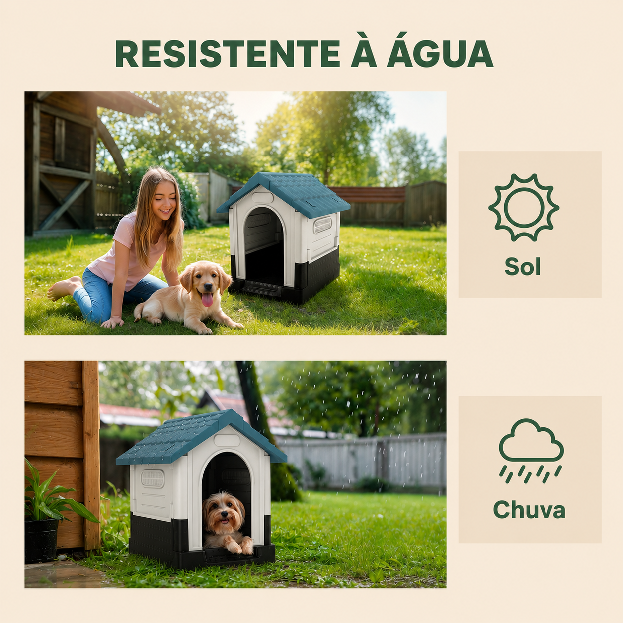 Casota de Quintal para Conforto de cães - MimoCao