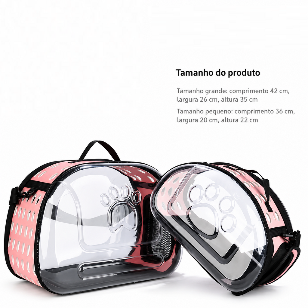 Bolsa de Transporte Transparente para Cães - MimoCao