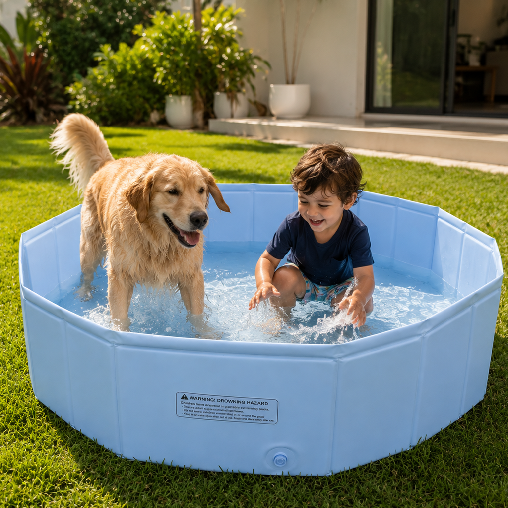 Piscina para Cães Dobrável em PVC - Mimocao