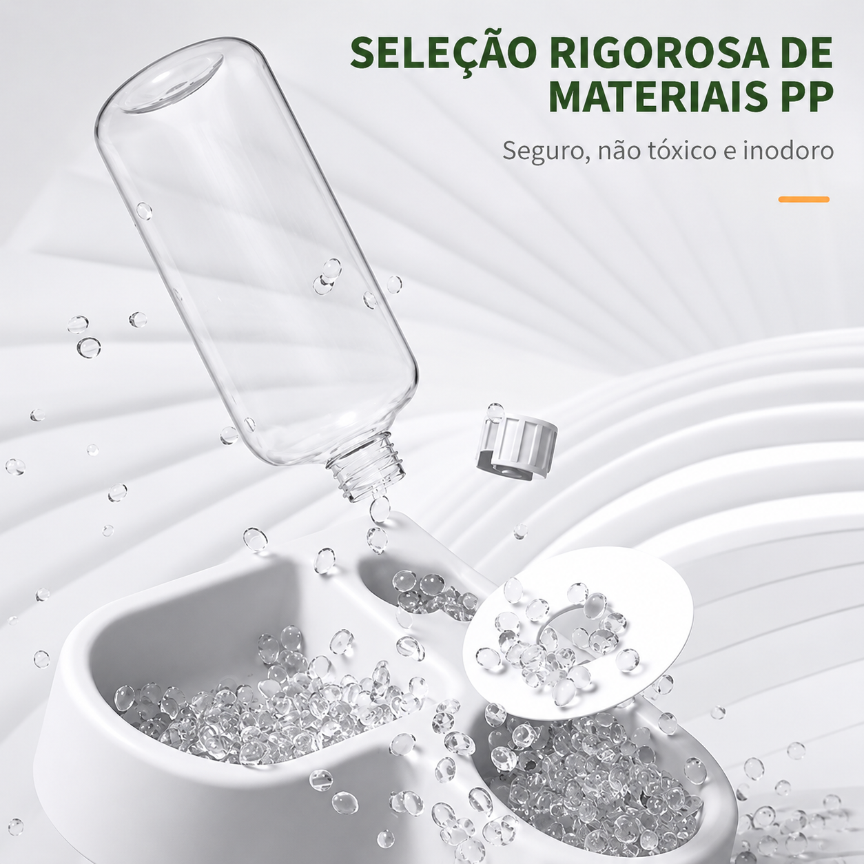 Alimentador Branco Automático para Cães com Bebedouro - MimoCao
