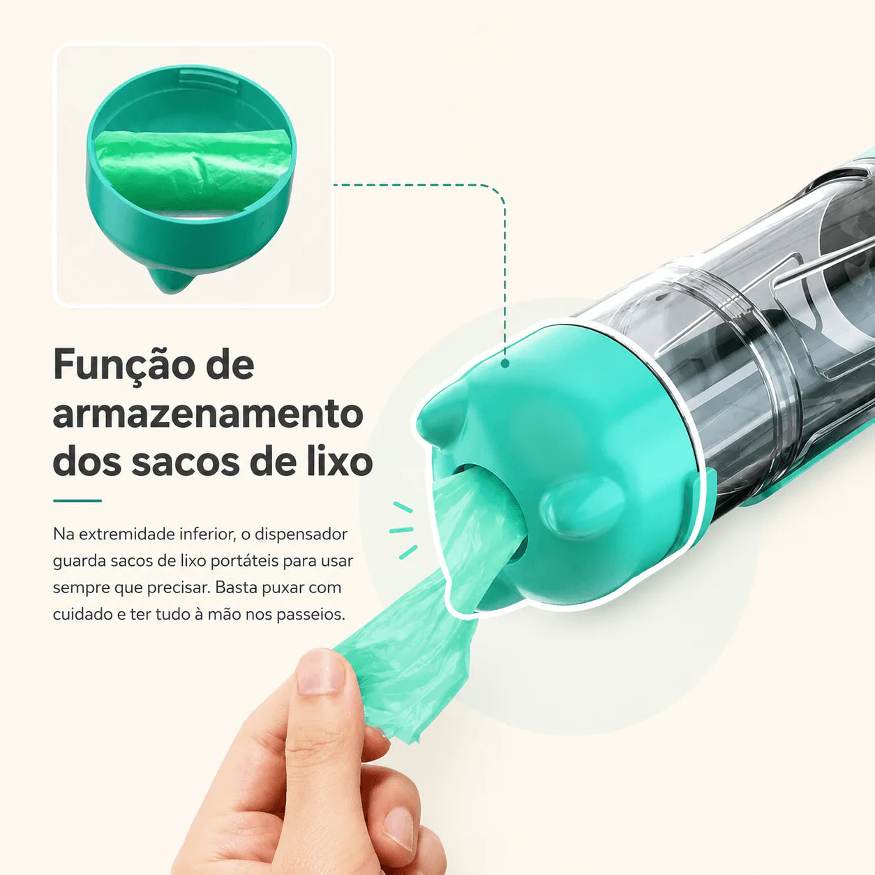 Garrafa Comedouro e Bebedouro Portátil para Cães - MimoCao