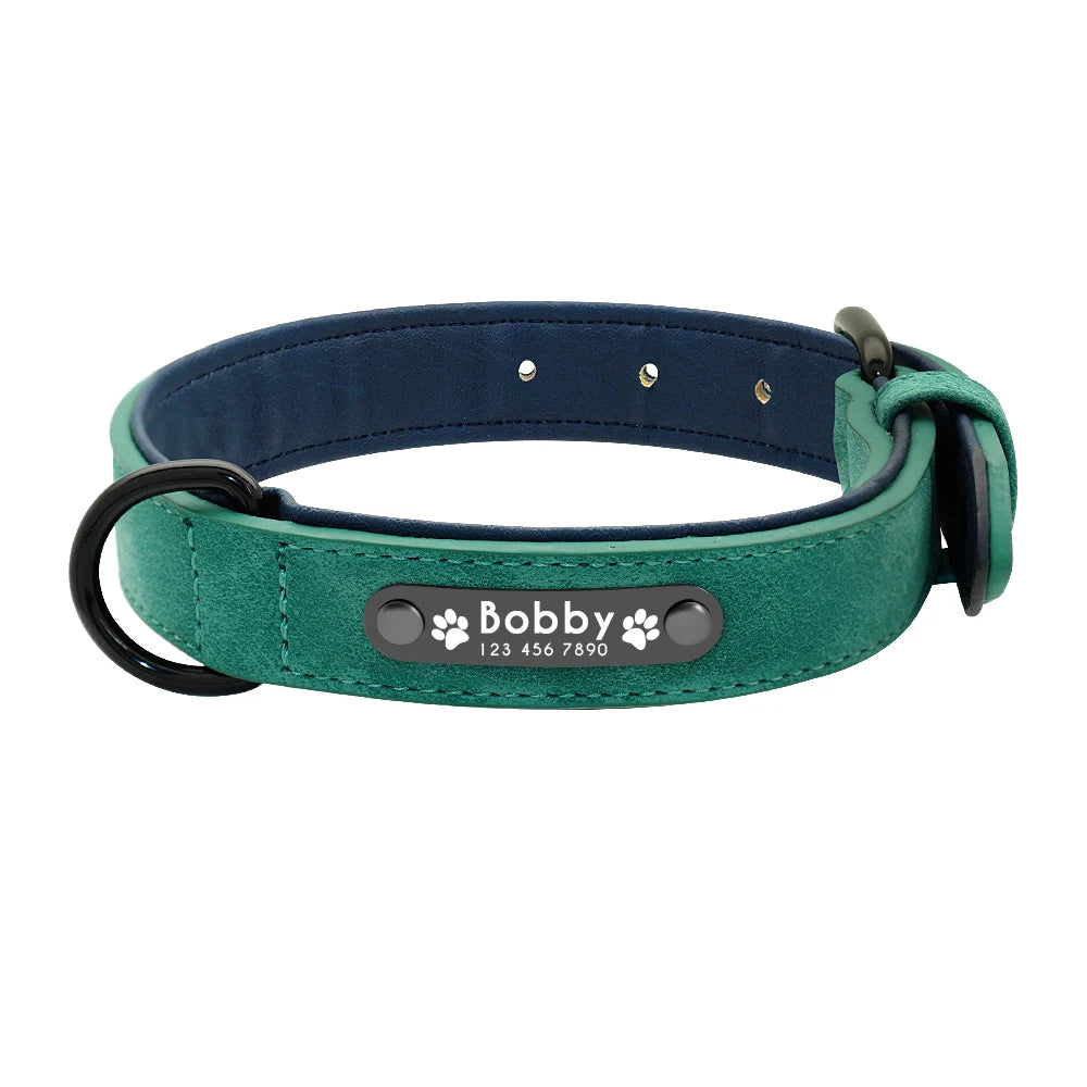 Coleira de Couro Personalizadas para Cães - MimoCao