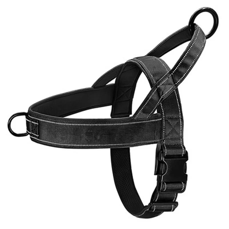 Peitoral Tático Anti-Puxão para Cães de Pequeno , Médio e Grande Porte - MimoCao