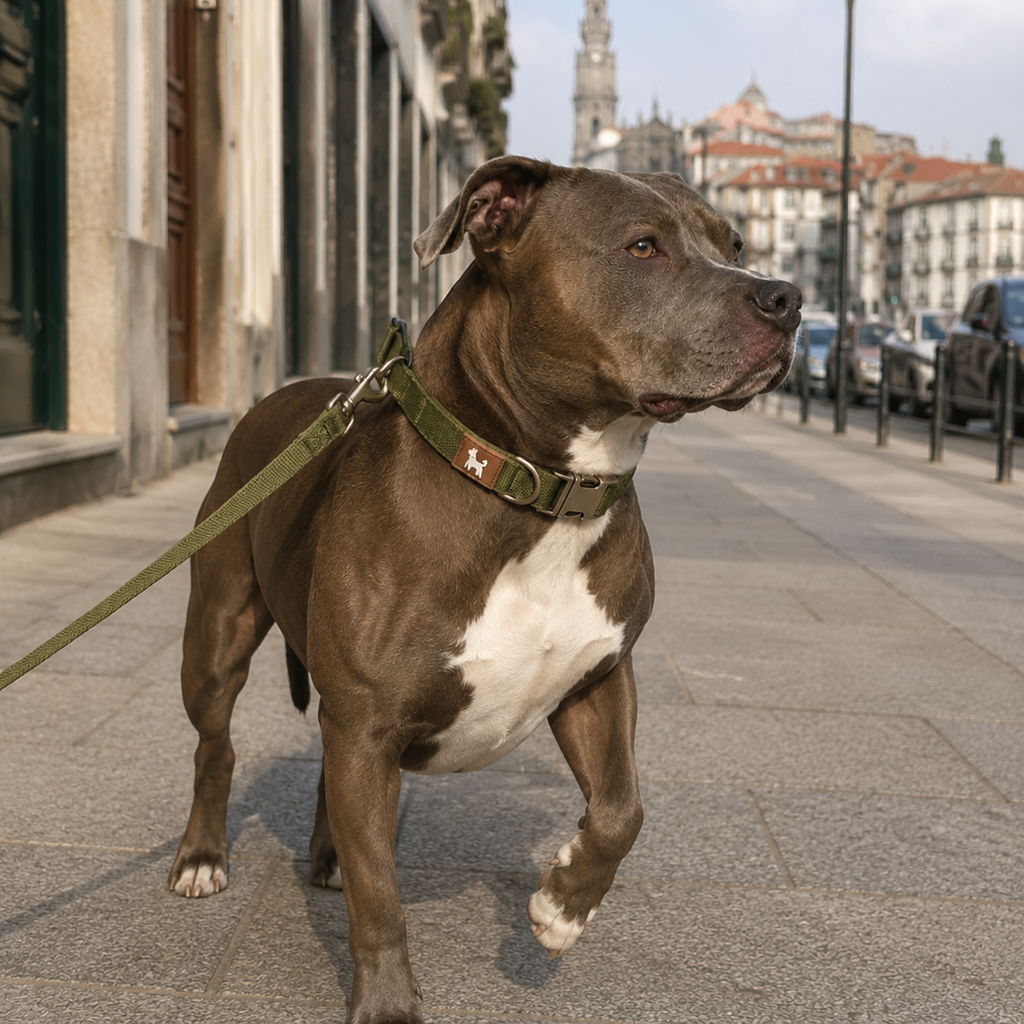 Coleira Ajustável para Cães Pequenos, Médios e Grandes - MimoCao