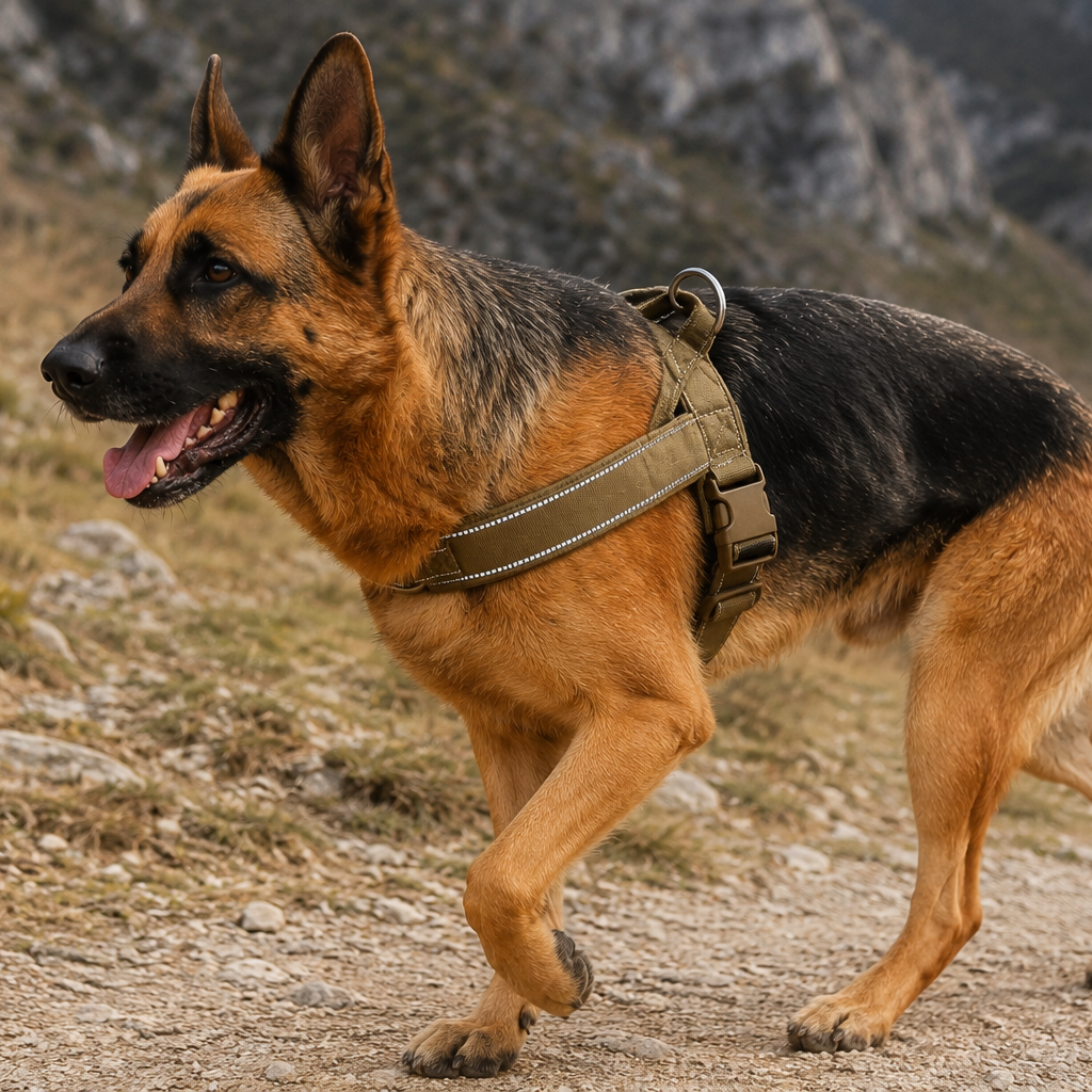 Peitoral Tático Anti-Puxão para Cães de Pequeno , Médio e Grande Porte - MimoCao