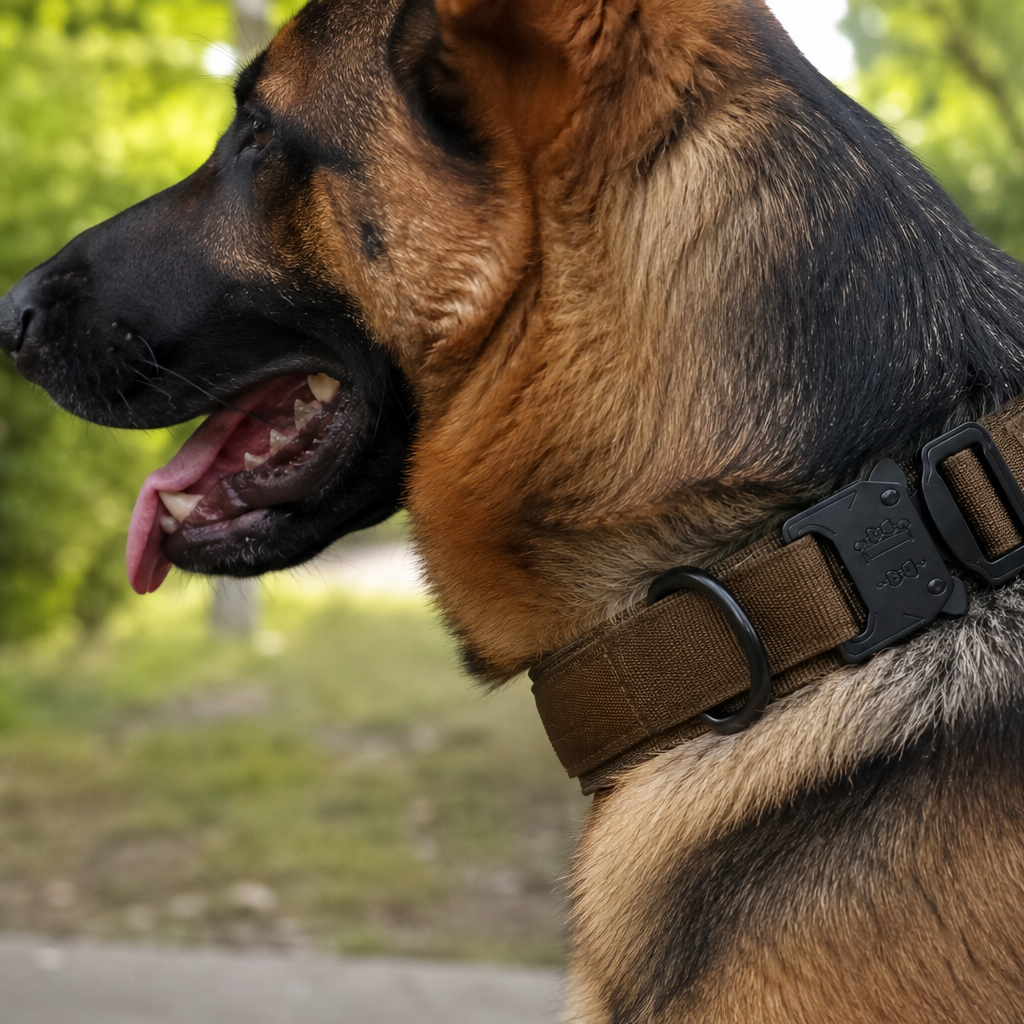 Coleira Tática para Cães Médios e Grandes - MimoCao