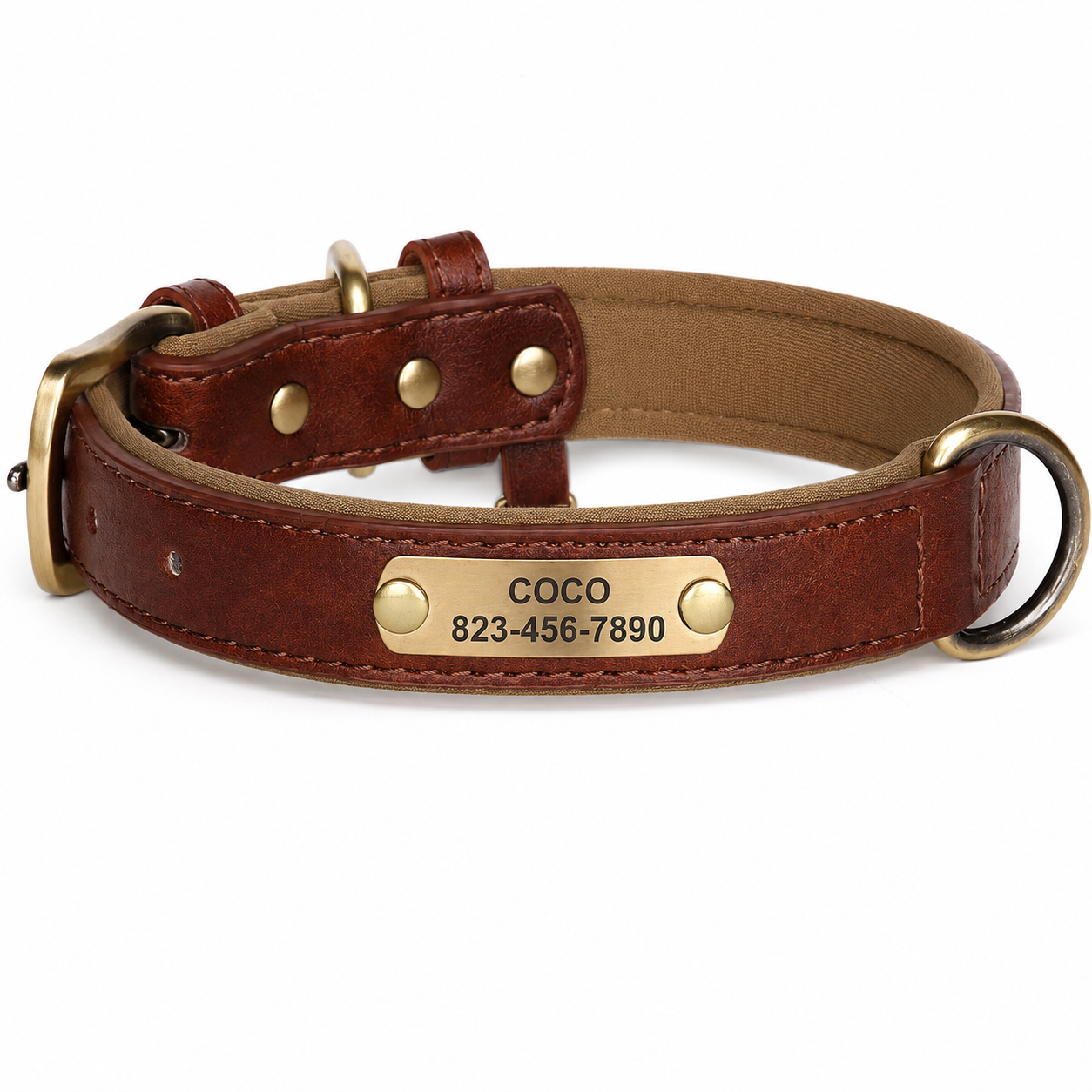 Coleira Personalizada para cães de pequeno, médio e grande porte - MimoCao