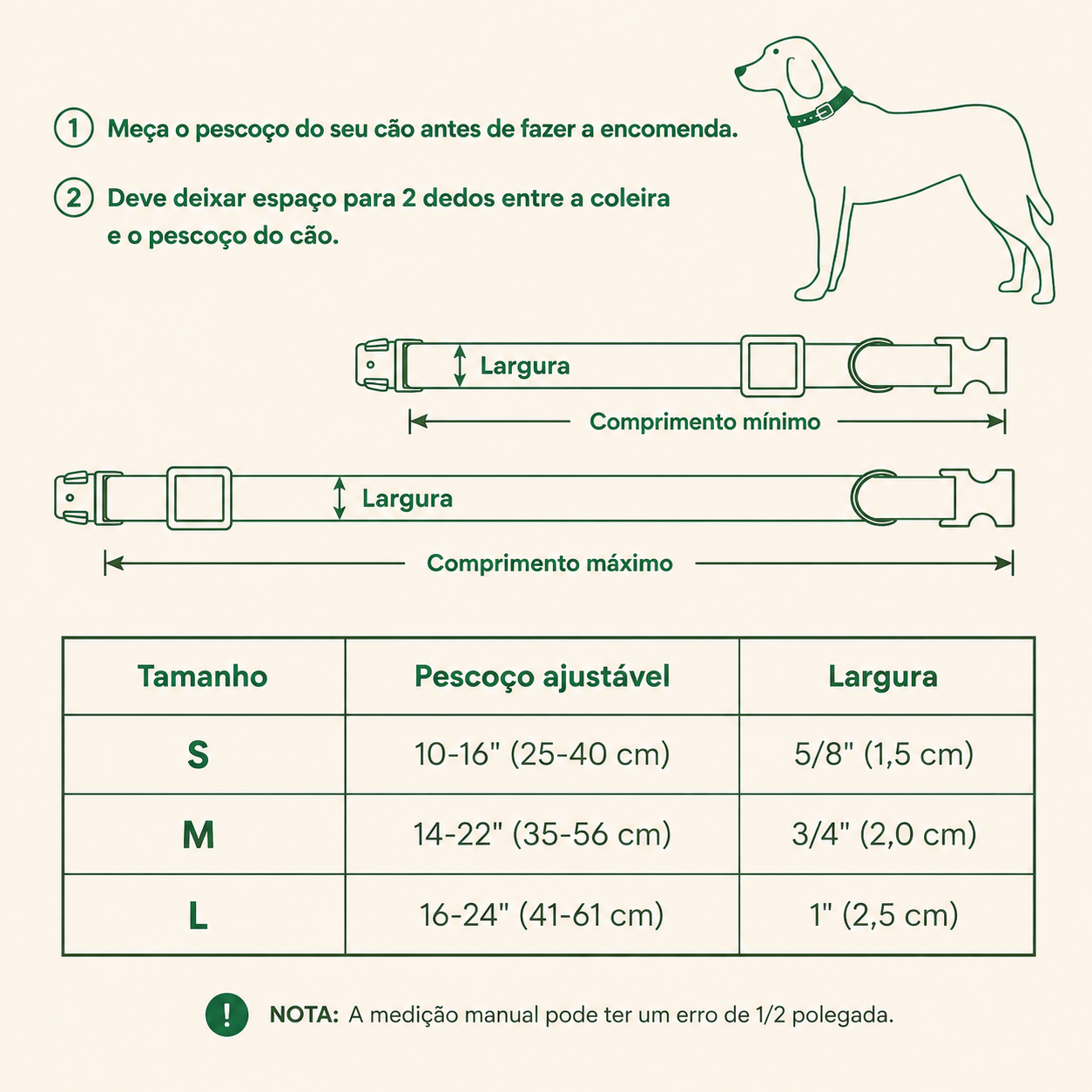 Coleira para Cães Personalizada - MimoCao