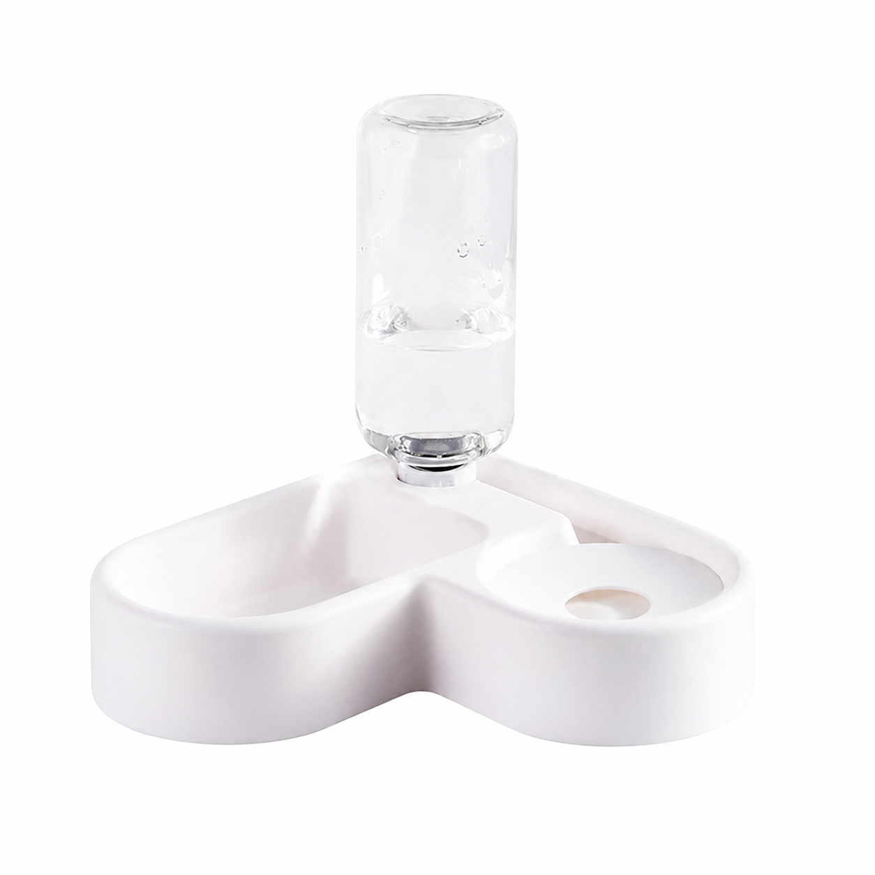 Alimentador Branco Automático para Cães com Bebedouro - MimoCao