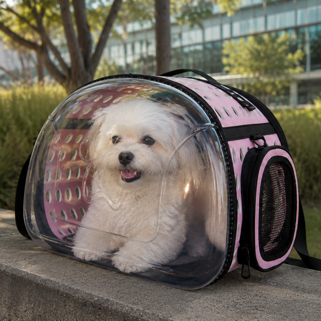 Bolsa de Transporte Transparente para Cães - MimoCao