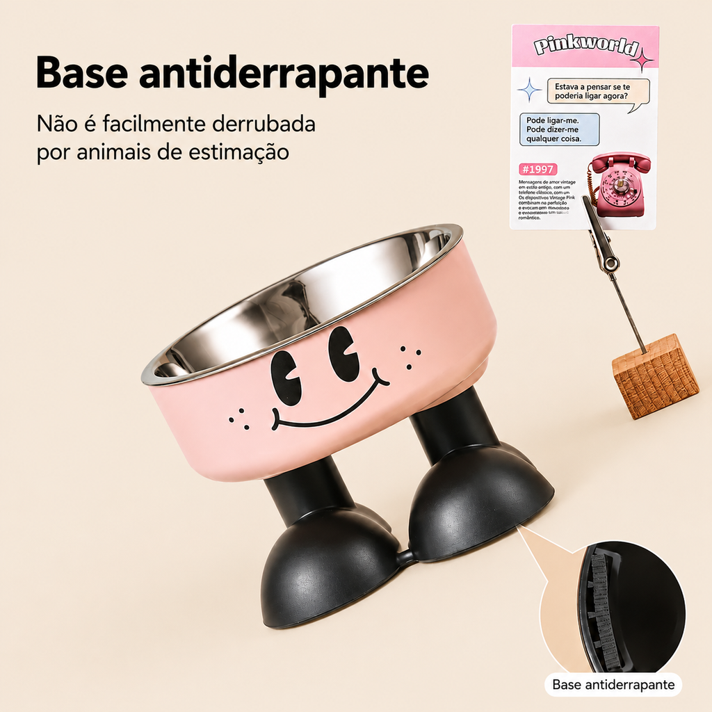Tigela Elevada Inox para Cães de Pequeno Porte - MimoCao