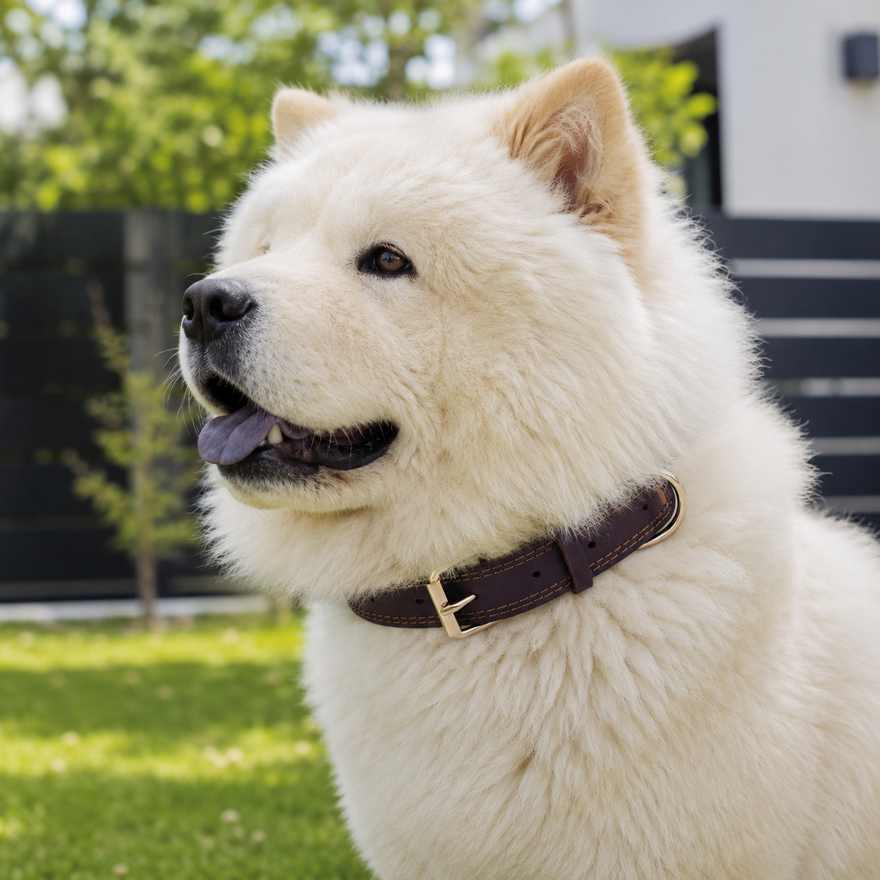 Coleira de Couro Genuíno para Cães - MimoCao