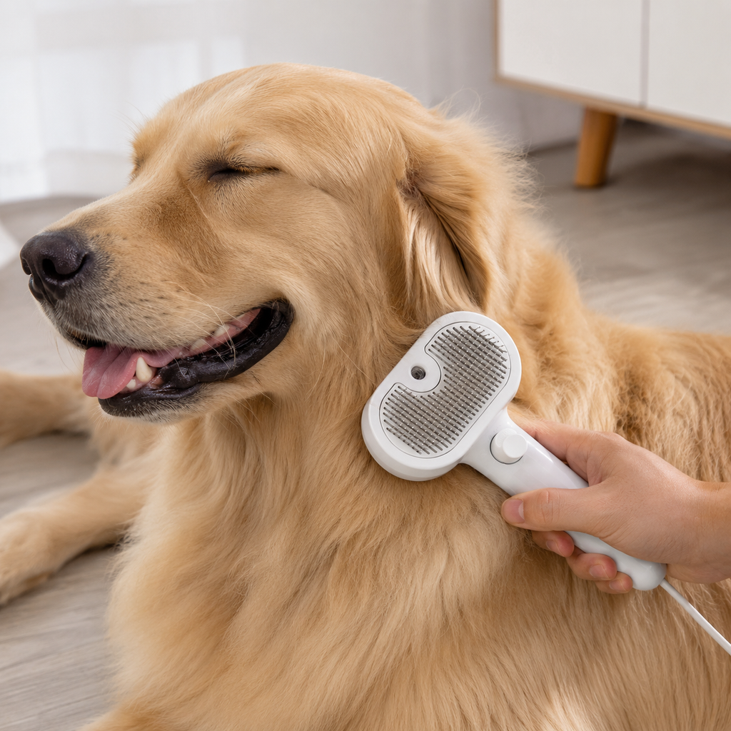 Escova a Vapor Groom Pet - MimoCao